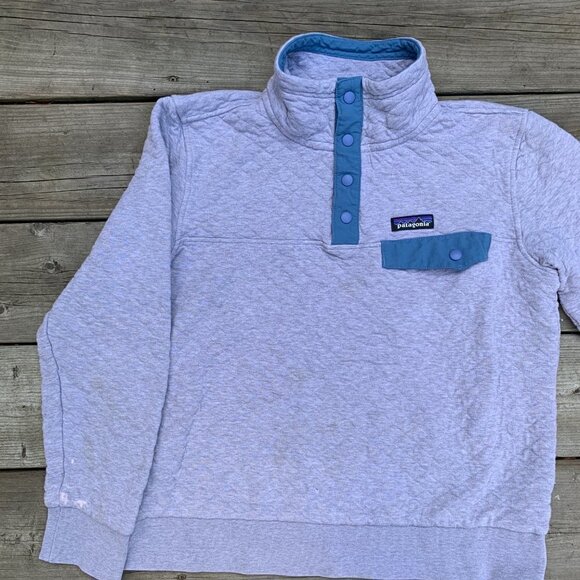 Patagonia Organic Cotton Quilt Snap T Pullover Jacket Sweater Small - Picture 2 of 14